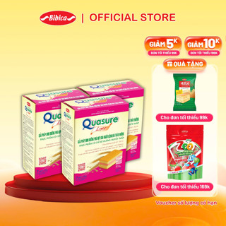Combo 3 Hộp Bánh Bông Lan Quasure Light Bibica 126g - Thực phẩm cho người ăn kiêng, tiểu đường