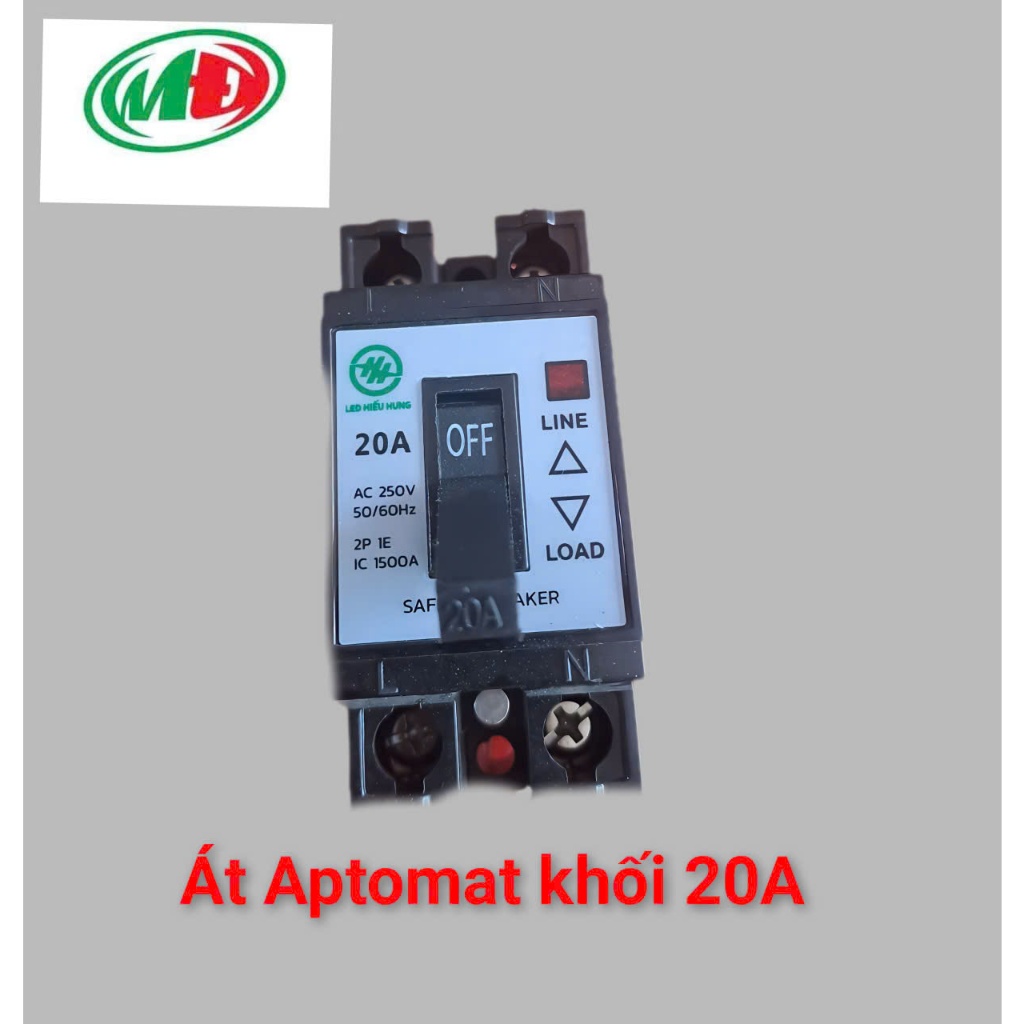 Attomat khối Hiếu Hưng, Cầu dao CB tự động 20A-30A, Dùng cho điều hòa,máy lạnh...