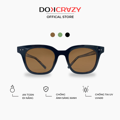 Kính mát thời trang DOKCRAZY MOTHY Streetwear Nhựa Cao Cấp, Unisex, Chống UV400, Dáng Basic, Thanh Lịch, Kính Du Lịch