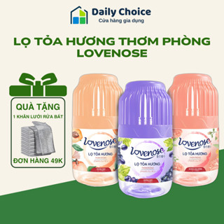 Lọ tỏa hương LOVENOSE thế hệ mới 180ml - Tinh dầu thơm tự nhiên, dễ chịu khử mùi nhà vệ sinh