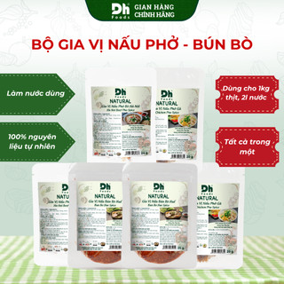  Combo 10 gói Natural Gia Vị Nấu Dh Foods Các Loại KHÔNG Tạp Chất - KHÔNG Màu Tổng Hợp - KHÔNG Chất Bảo Quản Nhân Tạo. 
