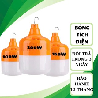  Bóng Đèn Led Tích Điện Công Suất 150W Không Dây Siêu Tiện Lợi - Tặng Kèm Dây Cáp Sạc USB Bền bỉ80 