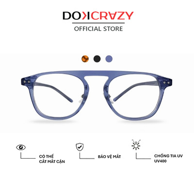 Gọng kính DOKCRAZY PALM mắt phi công ,Nam Nữ, Basic Chất Liệu Nhựa, Bền, Chống Ánh Sáng Xanh, UV400
