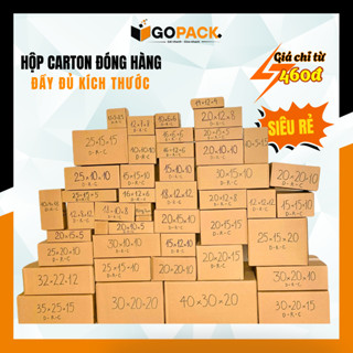 COMBO 10 Hộp Carton Đóng Hàng FULL SIZE, thùng giấy carton giá rẻ - GOPACK