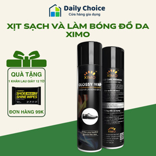 Chai xịt sạch, làm bóng đồ da Ximo Shoe Care - Tẩy mốc vệ sinh, dưỡng mềm ghế, ví, túi, áo, giày da