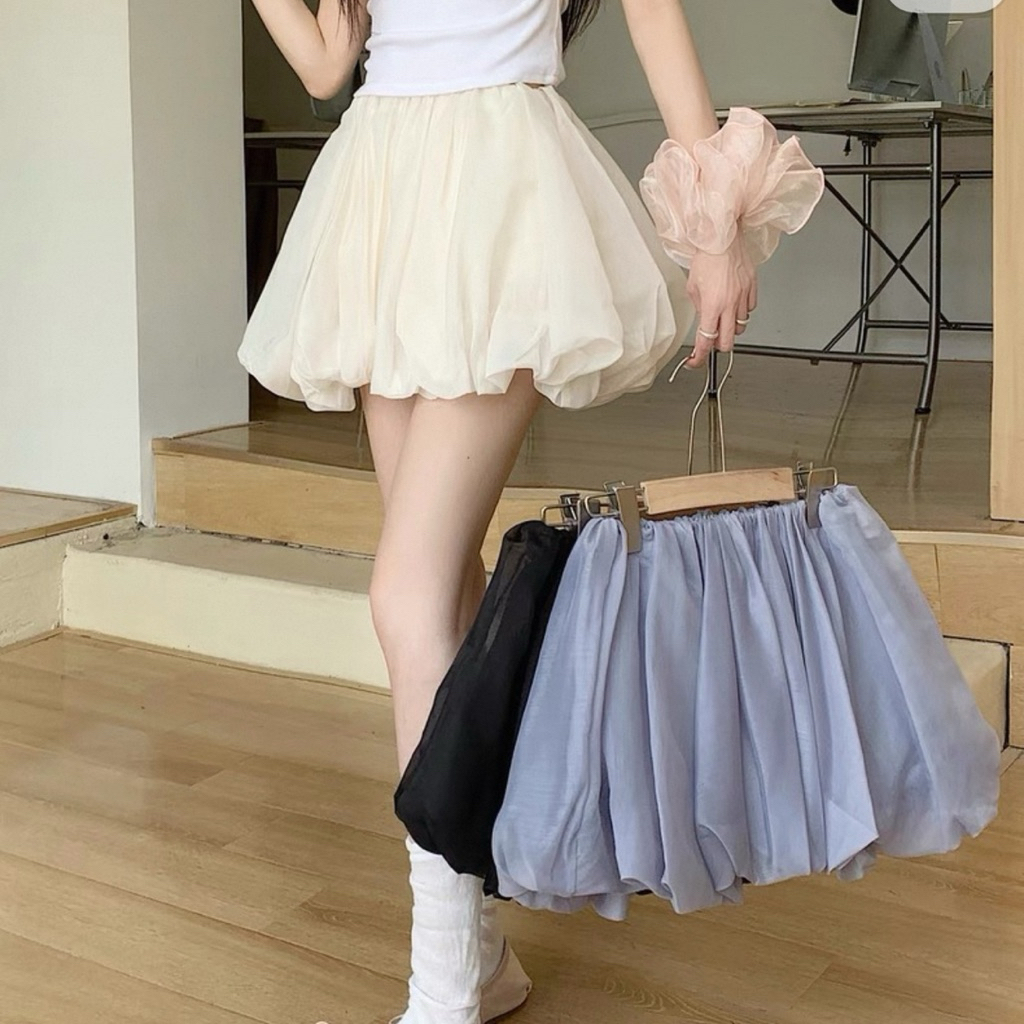 (có big size) CHÂN VÁY BÍ VẢI TƠ PHỒNG CÓ QUẦN TRONG MINISIZE BIGSIZE | BigBuy360 - bigbuy360.vn