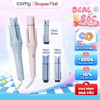 Máy uốn tóc xoăn tự động Camy Zesty 3in1, 3 trục thay đổi linh hoạt đường kính uốn 28mm, 32mm, 40mm