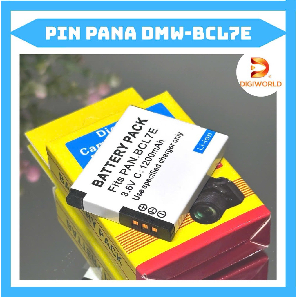 Pin Panasonic DMW-BCL7/BCL7E tương thích với Lumix DMC-SZ1, Lumix DMC-SZ3, Lumix DMC-SZ8, Lumix DMC-