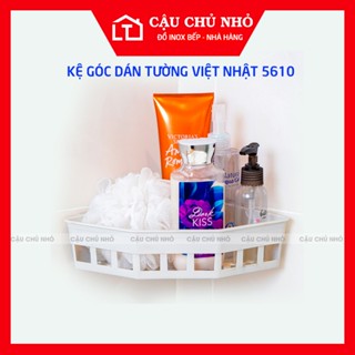  Kệ góc dán tường   khay nhựa tam giác không cần khoan đựng đồ nhà tắm tiện dụng Cậu Chủ Nhỏ 