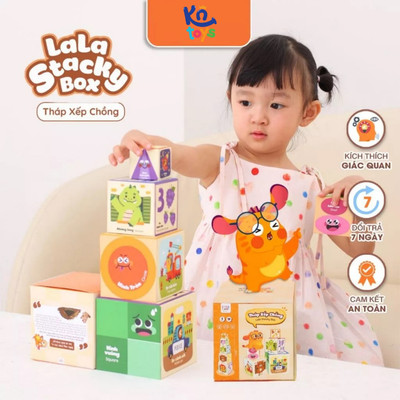 Đồ Chơi Giáo Dục Sớm Tháp Xếp Ch ồng Lala Stacky Box Cho Bé Từ 1 tuổi - Lalala Baby