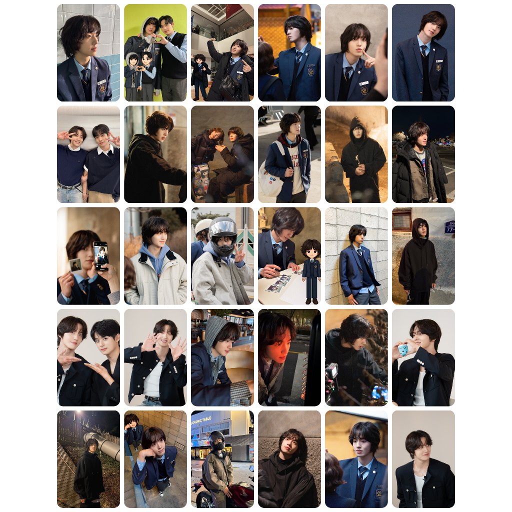 Lomo card 1 mặt WGB-A70 ảnh bo góc Won Gyu Bin