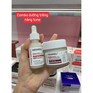 Combo Serum Và Kem Dưỡng Trắng Da Medi-Peel Glutathione Làm Sáng Da Kem Dưỡng Chống Lão Hoá MEDI PEEL BORTOX Hàn Quốc