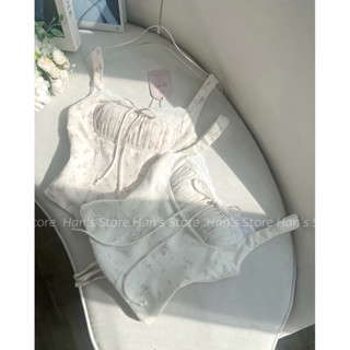 [HAN’S STORE] ÁO CORSET HOA LAVENDER MÙA HÈ CÓ GỌNG ĐỊNH FORM VÀ MÚT NGỰC( ẢNH THẬT)