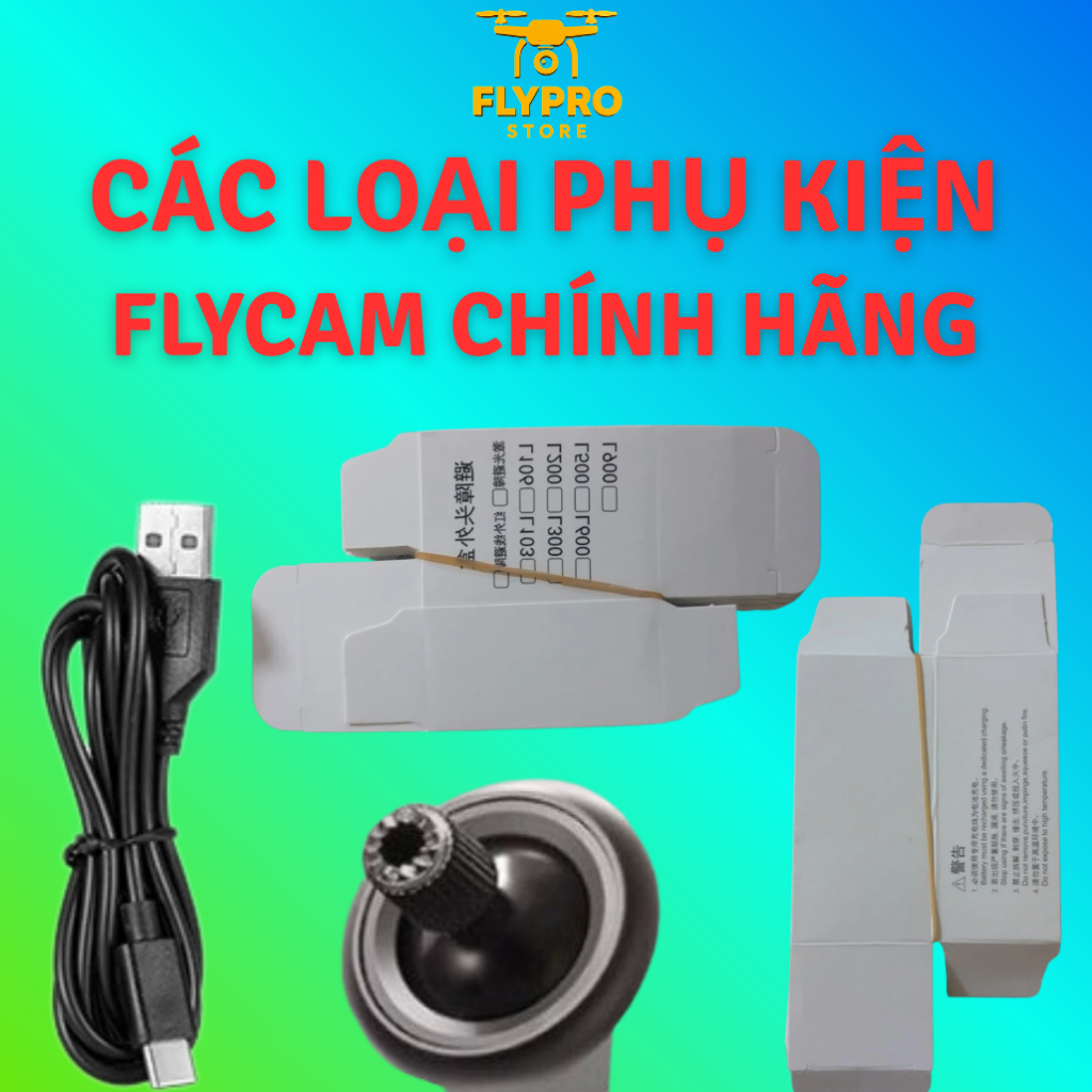 Phụ Kiện Flycam, Hộp Đựng Pin Flycam, Hộp Đựng Cảm Biến Flycam L600, Dây Sạc, Núm Điều Khiển