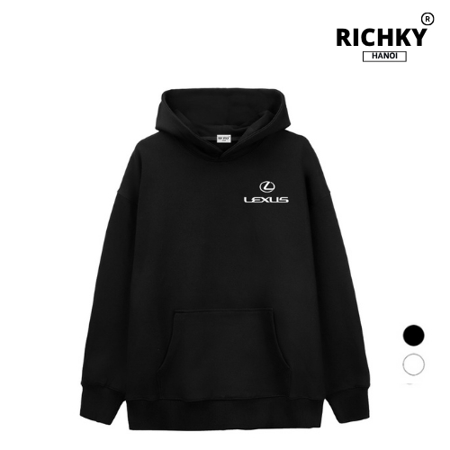 Áo Hoodie Richky Hanoi Premium Nỉ Logo Left Lexus Luxury Car