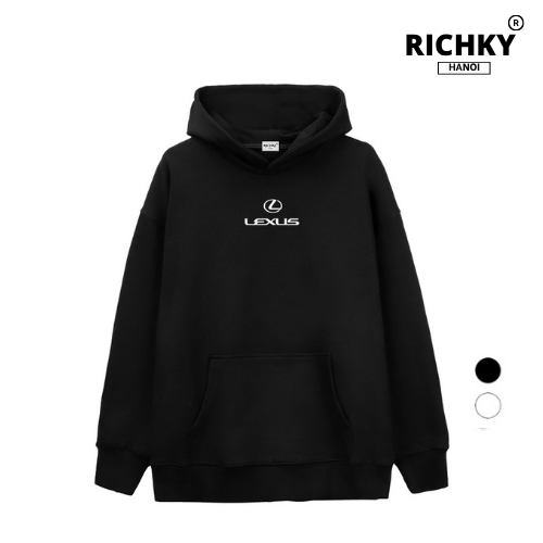 Áo Hoodie Richky Hanoi Premium Nỉ Logo Mid Lexus Luxury Car
