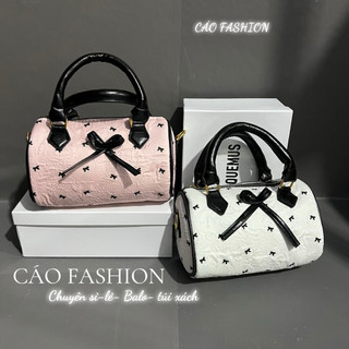 Túi xách nữ dáng trống đính nơ siêu hót FULLBOx, túi xách đeo chéo đi chơi,đi tiệc đi làm phong cách trẻ,dễ phối đồ TT60