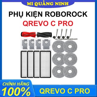Phụ kiện Robot hút bụi Roborock QRevo C Pro - Chổi chính, Lọc hepa, Chổi cạnh, Khăn lau, Túi đựng rác