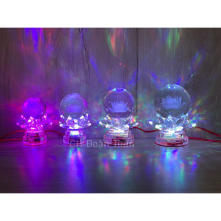 MỘT ĐÔI ĐÈN THỜ PHA LÊ QUẢ CẦU 14CM