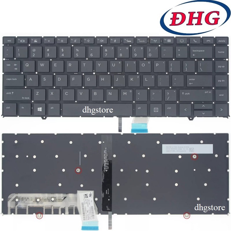 Bàn phím laptop HP ZBook Studio G5, EliteBook 1050 G1 Có Đèn