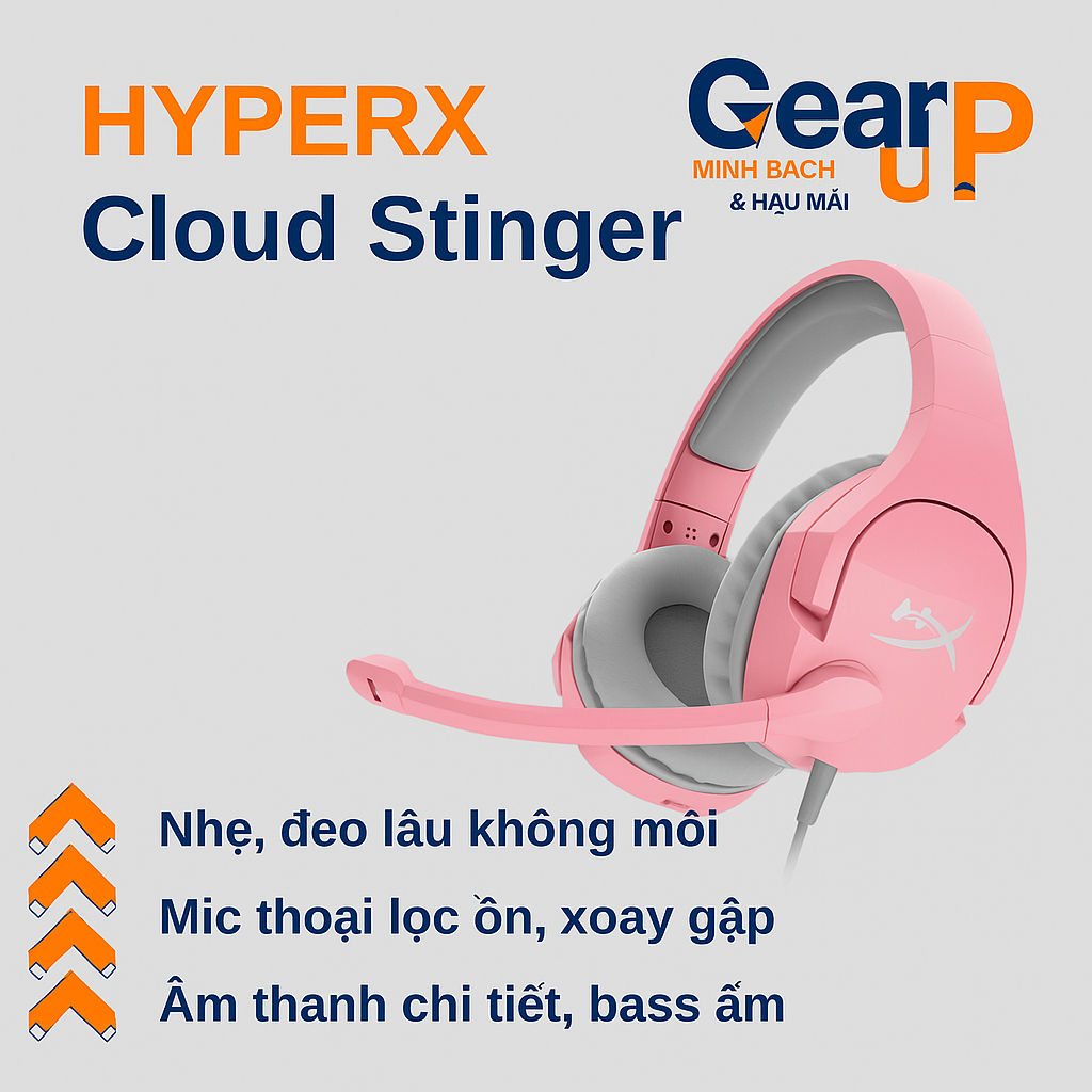 Tai nghe HyperX Cloud Stinger bản màu hồng