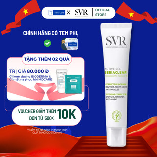  Kem Dưỡng SVR SEBIACLEAR Active Gel 40ml Kem Dưỡng Da Dầu Mụn Giúp Giảm Mụn & Loại Bỏ Dầu Cho Da 