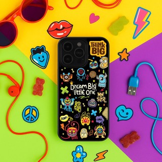 Ốp lưng Unique Case dành cho iPhone "Dream big little one" in hình sticker Monster Pop CHAT129 Halloween