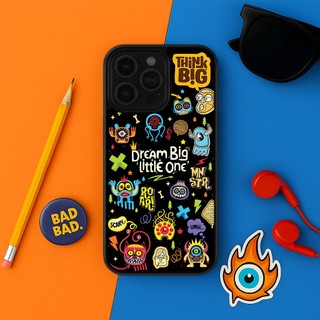 Ốp lưng Unique Case dành cho iPhone "Dream big little one" in hình sticker Monster Pop CHAT129 Halloween