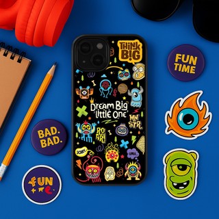 Ốp lưng Unique Case dành cho iPhone "Dream big little one" in hình sticker Monster Pop CHAT129 Halloween