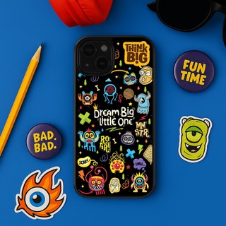 Ốp lưng Unique Case dành cho iPhone "Dream big little one" in hình sticker Monster Pop CHAT129 Halloween