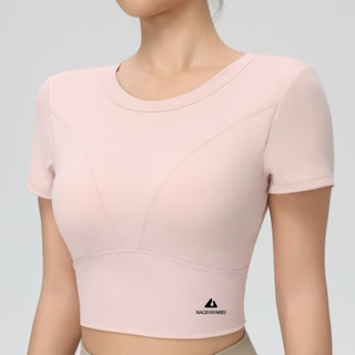  Áo Croptop Tập Gym NAQI 033 – Có Mút Ngực đúc  Co Giãn vải Creora cao cấp 