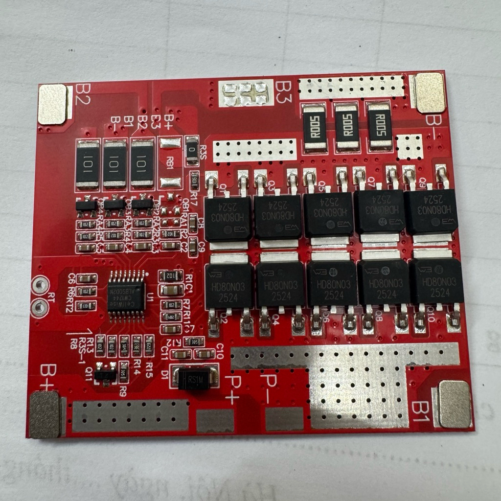 Mạch bảo vệ pin SAM 3S 12,6V 50A  và  4S 16,8V 60A  có cân bằng cell pin tự động