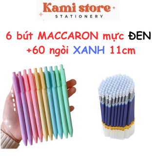 Combo 6 Bút 60 Ngòi Bút Gel Basic Xanh, Đen,Đỏ Kami Store BV06