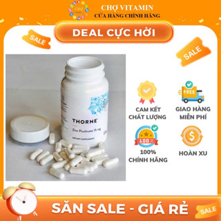 Thực Phẩm Bảo Vệ Sức Khoẻ Thorne Zinc Picolinate 15mg - Viên Uống Bổ Sung Kẽm Hấp Thụ Cao Hỗ Trợ Giảm Mụn