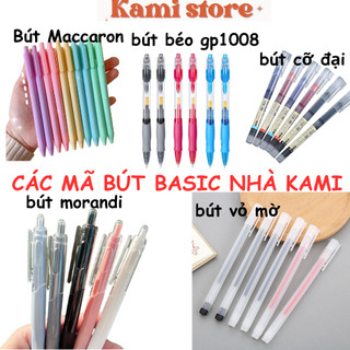 Combo 6 Bút 60 Ngòi Bút Gel Basic Xanh, Đen,Đỏ Kami Store BV06