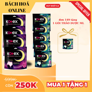  CHETÊN-THÙNG 16GÓI Băng Vệ Sinh Kotex Dạng quần ban đêm 2 miếng size ML,XL-Ngừa tràn,mặc êm quần lót 