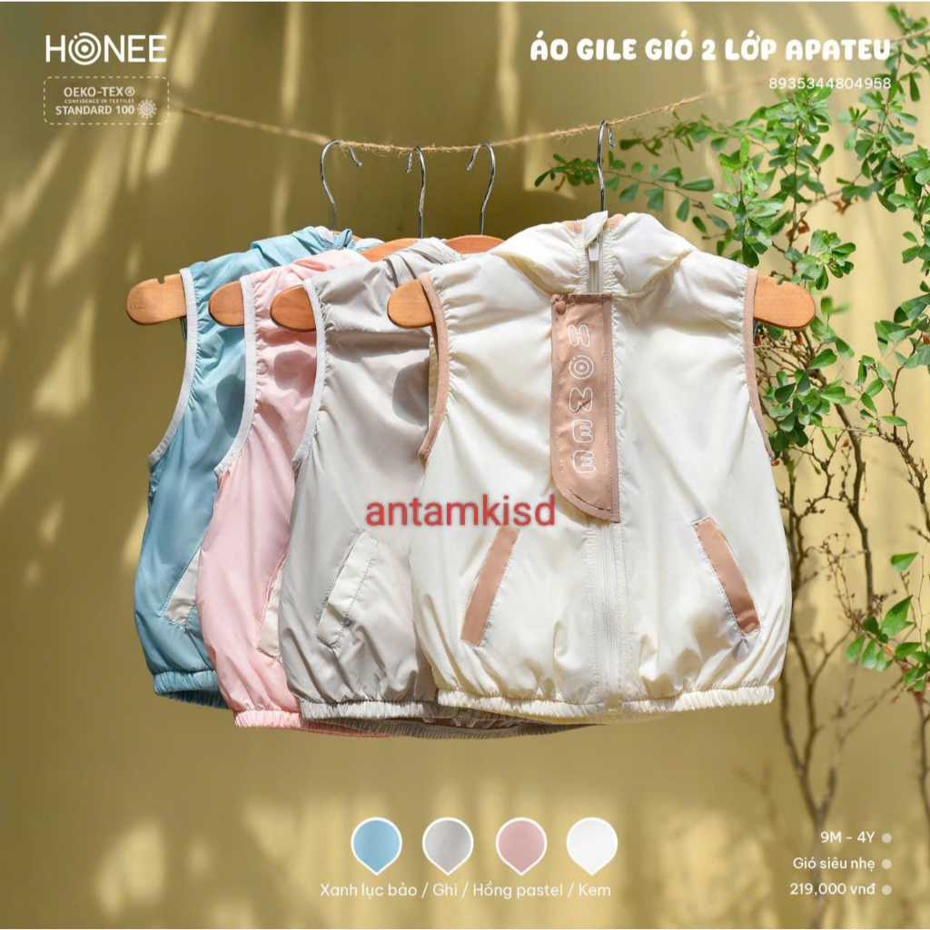 ÁO GILE GIÓ 2 LỚP APATEU [HRNEE]