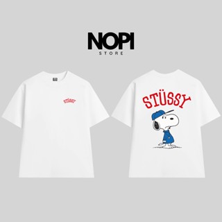  ÁO THUN STUSSY SNOOPY BLUE FORM RỘNG NAM NỮ UNISEX VẢI COTTON CAO CẤP 280GSM DÀY DẶN - NOPI STORE 