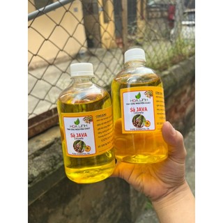 Chai to 500ml -100ml Tinh dầu sả  Java HLinh -Thơm phòng ,khử mùi hôi, xua đuổi côn trùng / Tặng 2 vỏ lọ treo xe