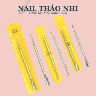  Cây đẩy da chết  sủi móng  cao cấp Cây cạo sơn gel lấy khóe móng loại inox 304 chuyên dụng nail 