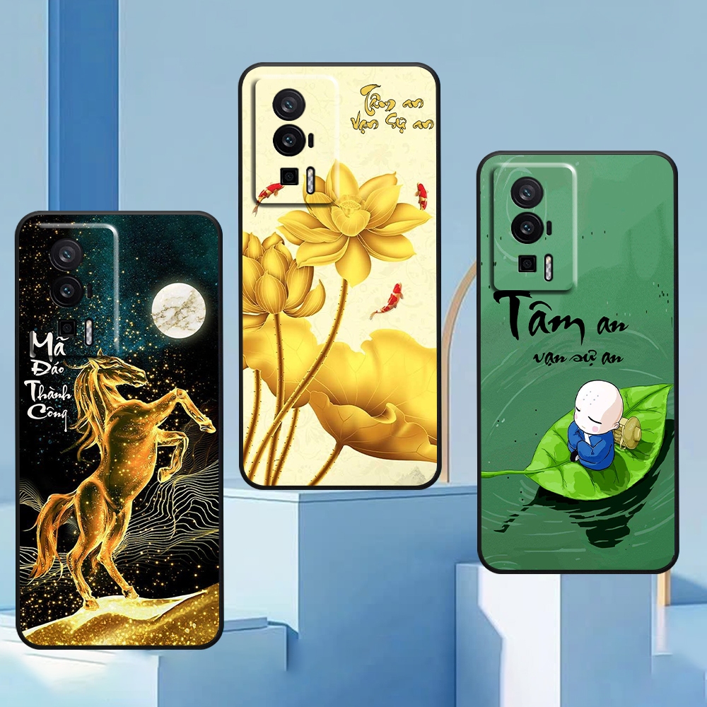 Ốp lưng Xiaomi Redmi K60 / K60 Pro / K60 Ultra in hình thư pháp tâm an