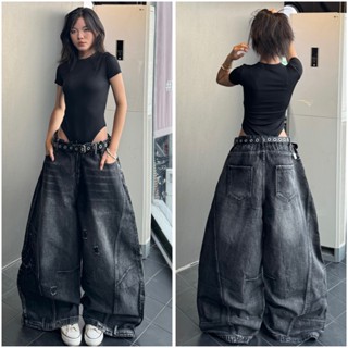  Quần Jean Đen From Cúp Siêu Rộng Độc Đáo Cá Tính Unisex Nam Nữ hottrend 2025 