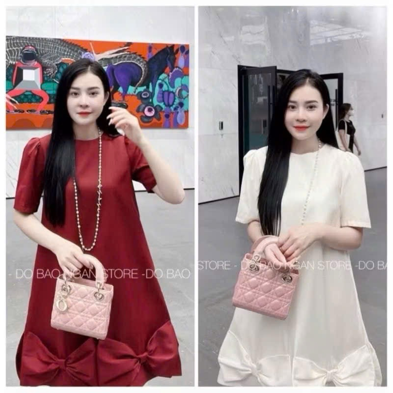 VÁY BẦU CỘC TAY 2 NƠ TO – MÃ B351 Quần bầu thể thao bomber chất nỉ da cá B14
