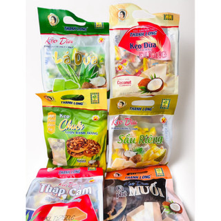  Kẹo dừa Bến Tre Thanh Long 250g 260g gồm 6 vị khác nhau mềm dẻo đậm đà vị dừa  Chính Hãng  