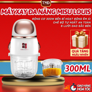 Máy Xay Thịt Đa Năng 300ML Misu Louis – Cối Thủy Tinh, 6 Lưỡi Dao, 200W, Xay Thức Ăn Dặm & Rau Củ
