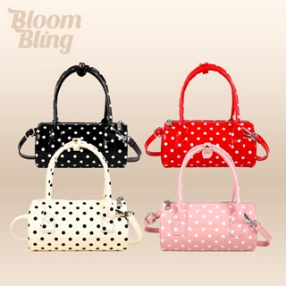 Túi xách và đeo chéo Mini Polka Dot Bag by BloomBling - Chất liệu da bóng, form túi nhỏ nhắn, hot trend hoạ tiết chấm bi