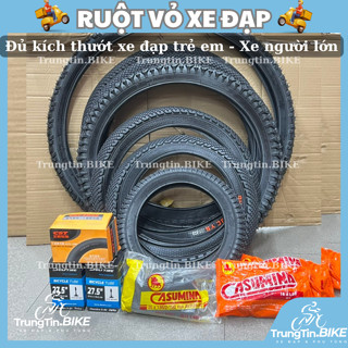   GIAO SIÊU TỐC HCM  Ruột Vỏ - Săm Lốp Xe Đạp Trẻ Em - Người Lớn Đủ Kích Thước,Chất Lượng Cao 