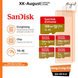Thẻ Nhớ SanDisk Ultra MicroSD 64GB 128GB 256GB 512GB 1TB Dung Lượng Lớn Tốc Độ 90 - 150MB/s Cho Điện Thoại Máy Ảnh