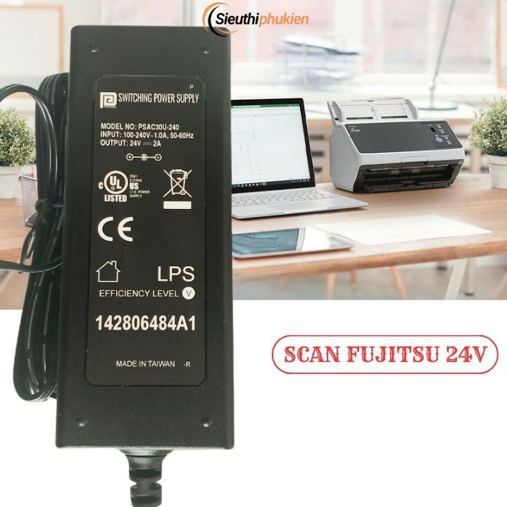 Adapter nguồn cho máy scan Plustek 24v 0.75a / 24v 1.25a / 24v 1.5a / 24v 2.5a