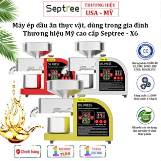 Sản phẩm mới - máy ép dầu ăn thực vật, dùng trong gia đình. công suất 1150w . thương hiệu mỹ cao cấp septree - x6